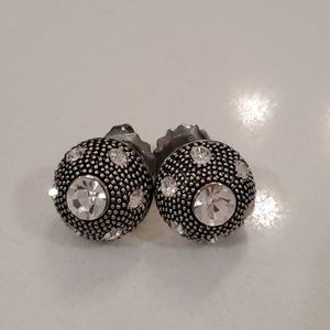Lia sophia cut crystal earrings